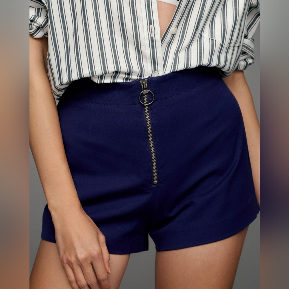 Maeve Zippered Micro Shorts NWT